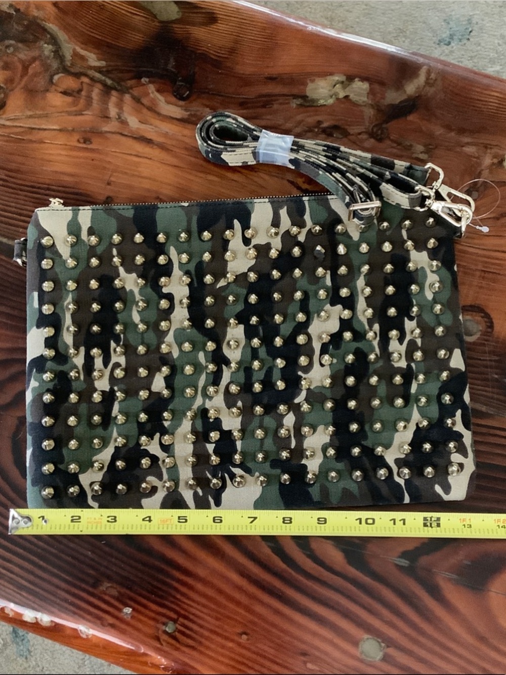 Purse Crossbody Camouflage Studded